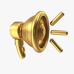 Golden Megaphone Icon