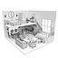 CNC cut and Printable Dollhouse 3D print