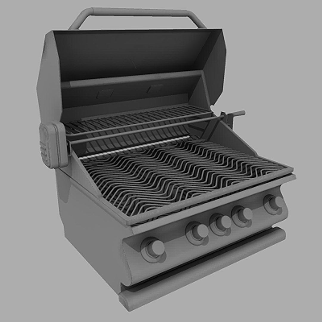 outdoor grill stove 3d model
