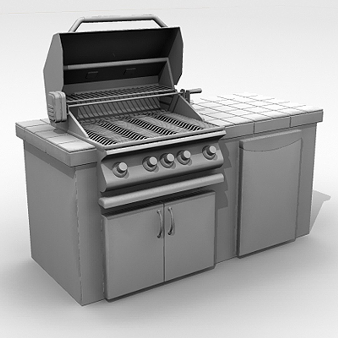 outdoor grill stove 3d model