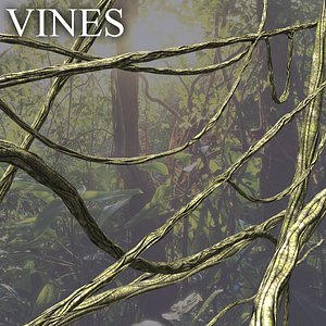 vines jungle 3d obj
