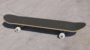 3D realistic skateboard