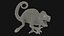 Panther Chameleon Rigged 3D model