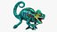 Panther Chameleon Rigged 3D model