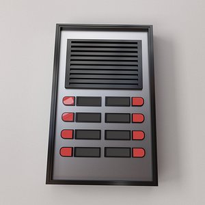 3D Apartment Buzzer model