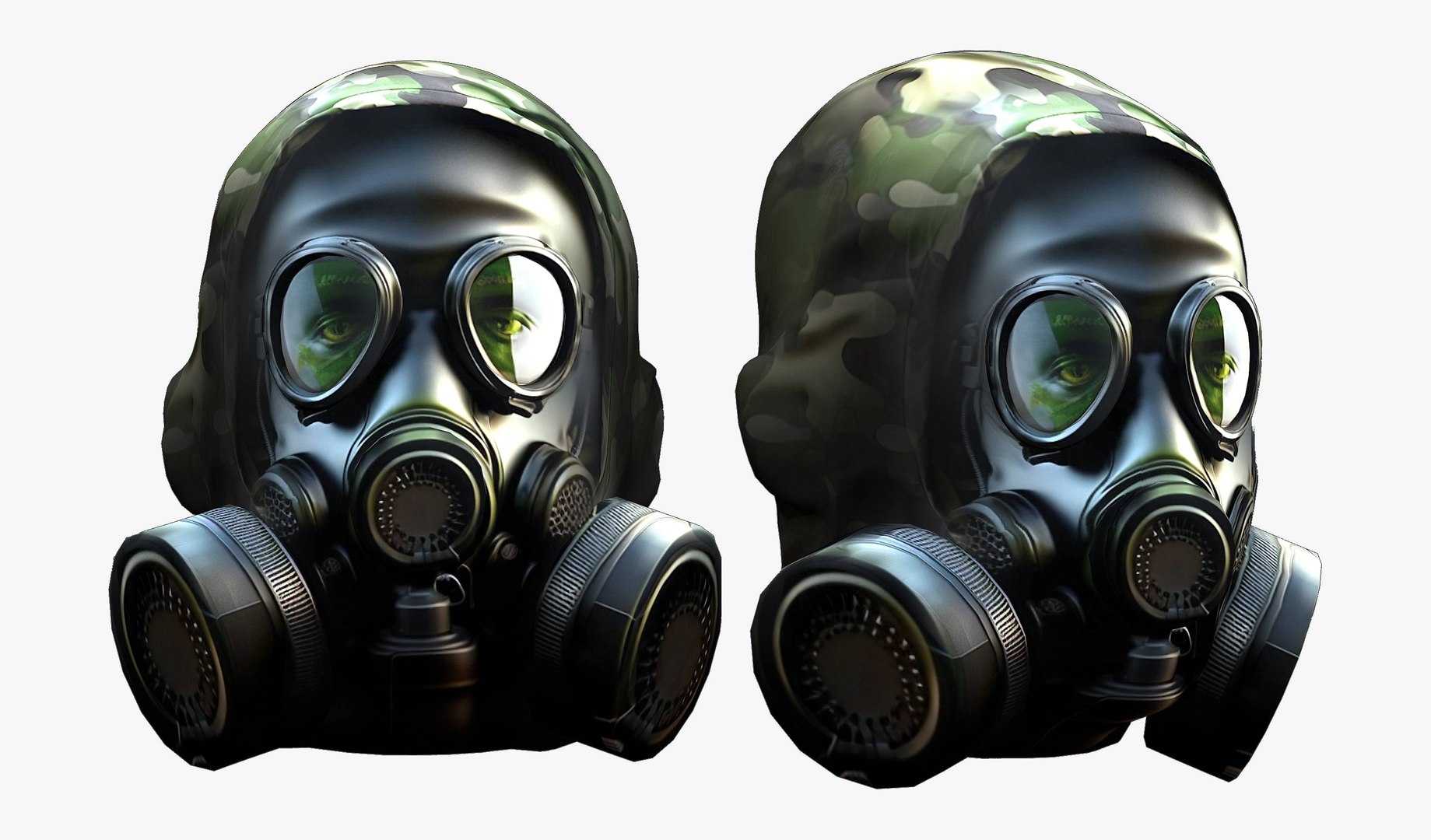 Gas Mask Protection Plastic 3D Model - TurboSquid 2037406