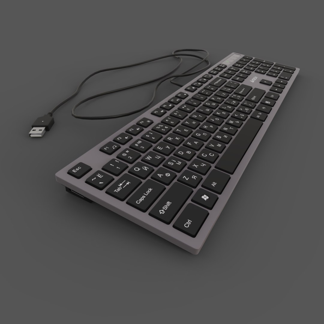 3D Keyboard A4Tech KV-300H USB - TurboSquid 1994743