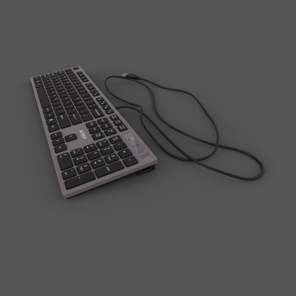 3D Keyboard A4Tech KV-300H USB - TurboSquid 1994743