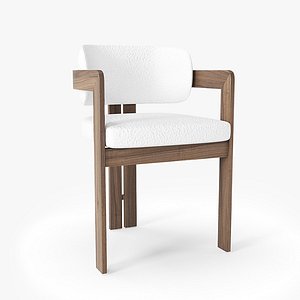 Boucle Curved Dining Chairmax