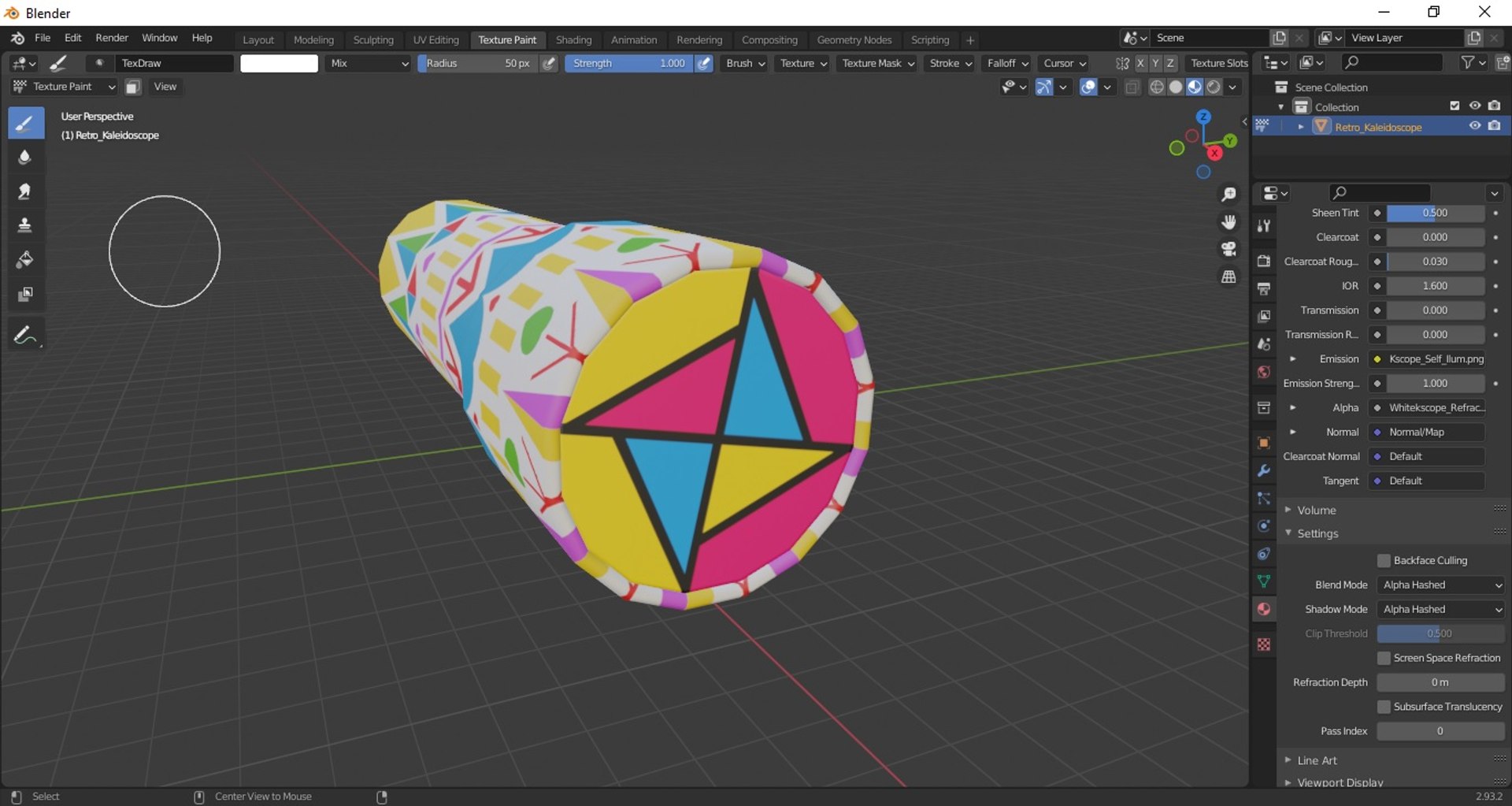 Retro Kaleidoscope 3D - TurboSquid 1779281