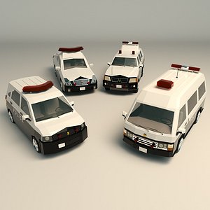 3D model police japanese