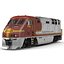3d diesel electric locomotive f59 model
