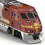3d diesel electric locomotive f59 model