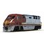 3d diesel electric locomotive f59 model