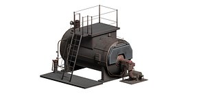 Steamboiler generator boiler tank 3D model