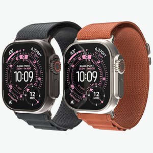 Apple Watch Ultra 3 All Colors 3D model