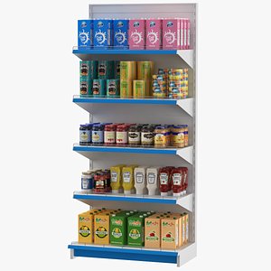 Grocery Supermarket Shelves