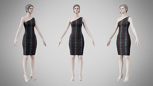 3D Dress 19 Abstract Sound Wave