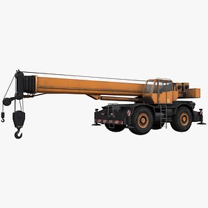 Rigged Rough Terrain Crane