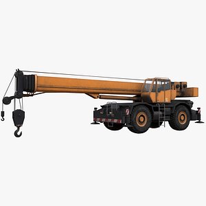 Rigged Rough Terrain Crane