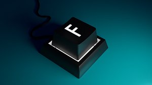 3D press f respect button model