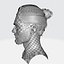 Sleek Man Bun with Trimmed Beard -Game-Ready Asset