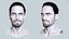 Sleek Man Bun with Trimmed Beard -Game-Ready Asset