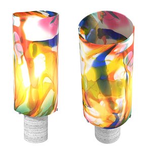 3D Maarten De Ceulaer stained glass table light 150