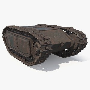 Old Military Engineering Explosive Crawler Rigged for Maya 3D model