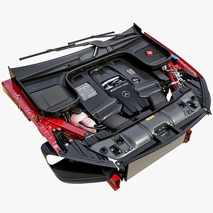 3D Mercedes-Benz AMG GLE63 Coupe Engine