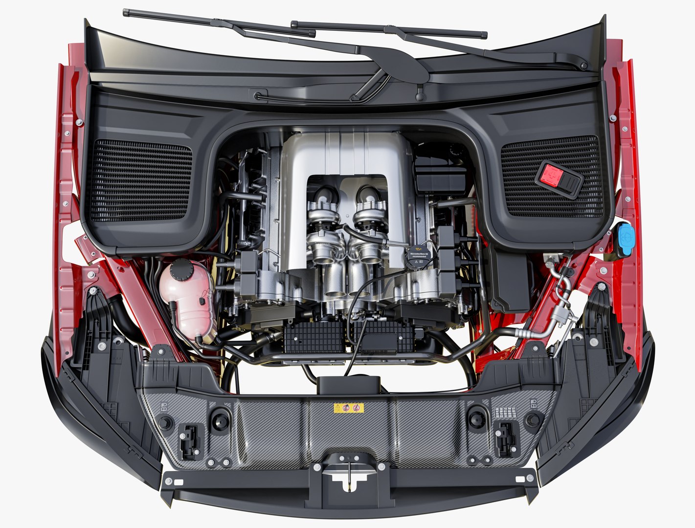 3D Mercedes-Benz AMG GLE63 Coupe Engine - TurboSquid 2401284