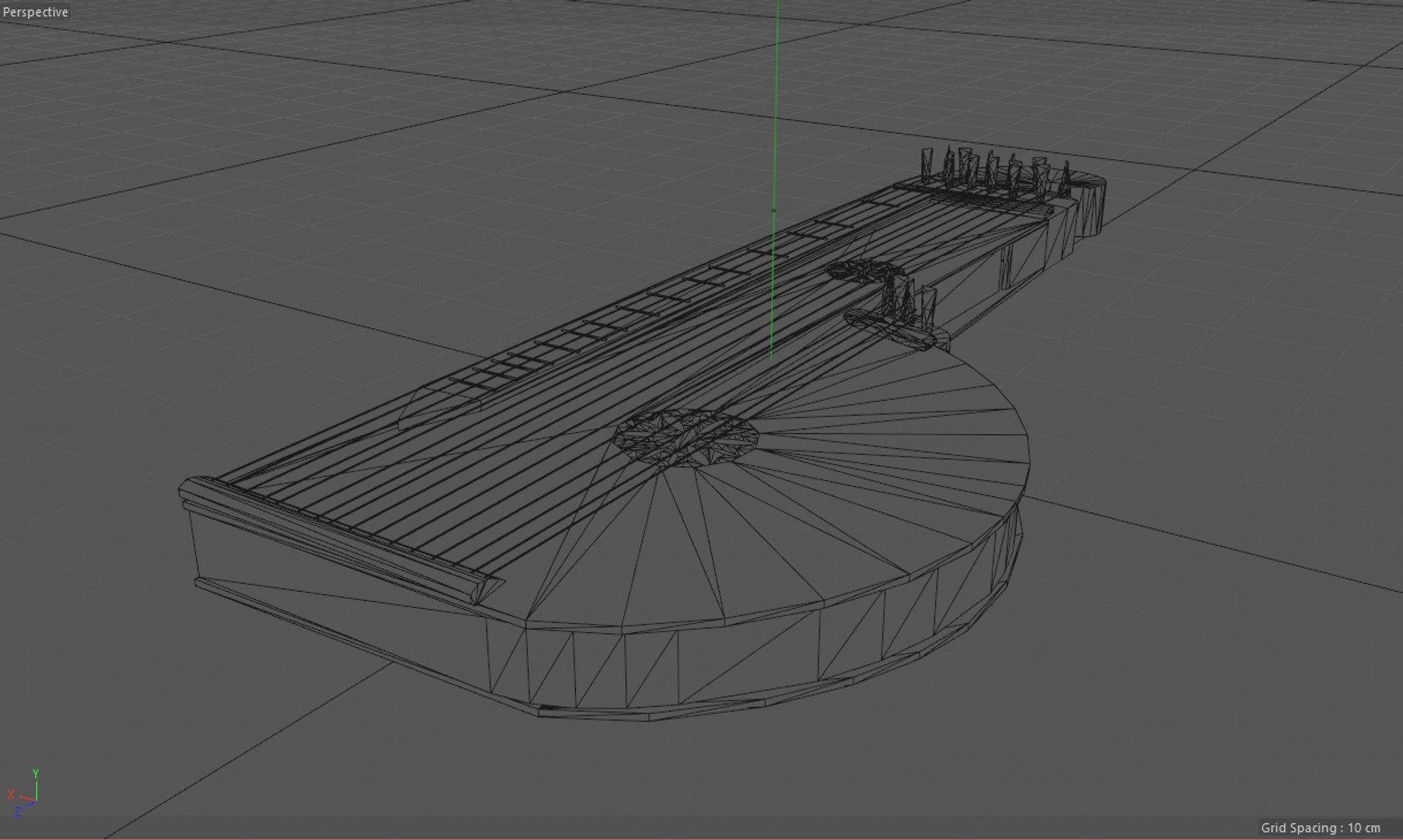 3D zither musical instrument - TurboSquid 1465298