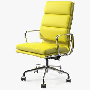 Executive Chair Yellow Leather