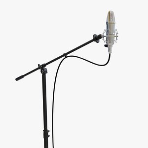Studio Microphone On Tripod