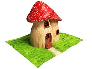 3D Mushroom House
