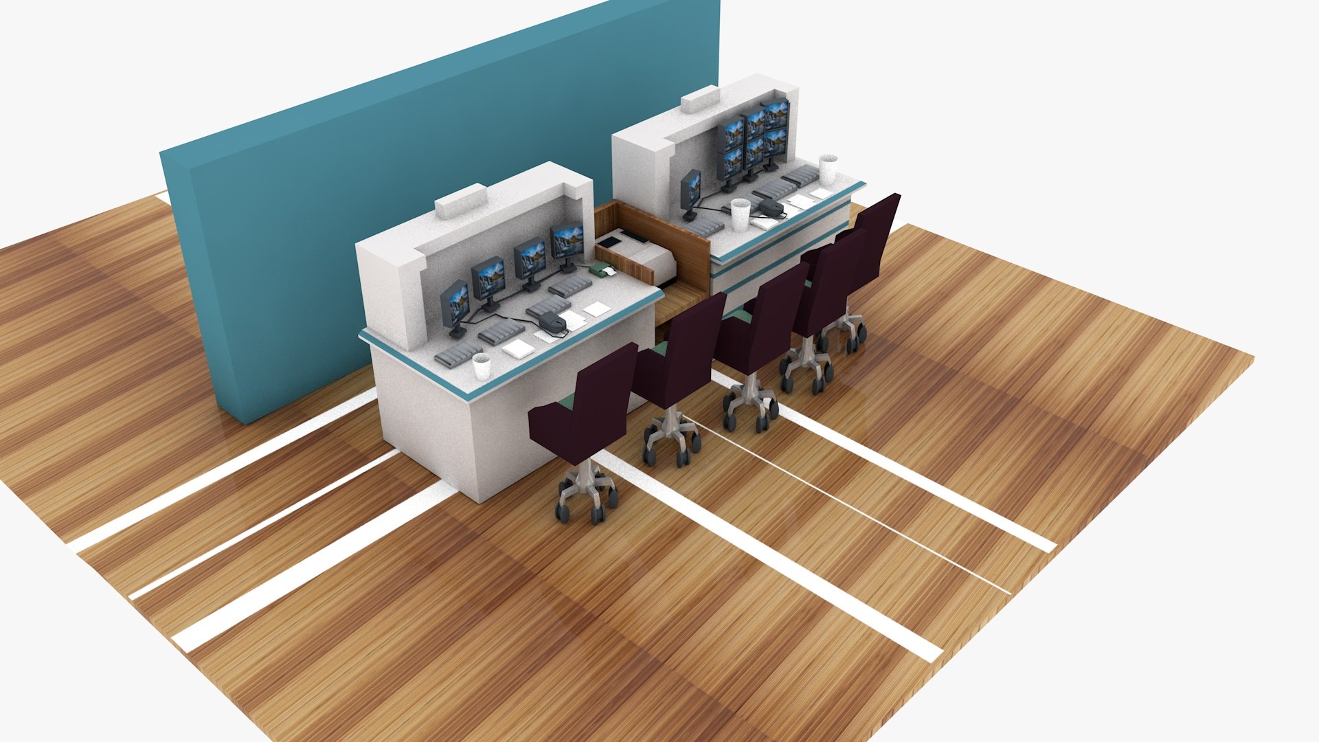 Computer Workplace Model - TurboSquid 2099447