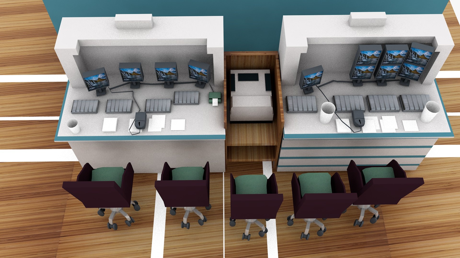 Computer Workplace Model - TurboSquid 2099447