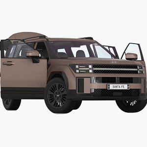 Hyundai Santa Fe 2024 Opening doors and trunk