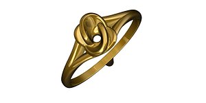 3d gold ring model