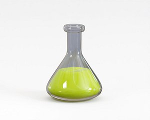 Chemical flask 3D model