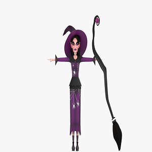Gothic Witch - High Poly 3D Character Model