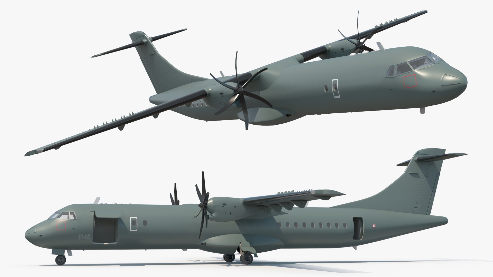 3D ATR 72-600 Naval Patrol Aircraft Rigged For Cinema 4D - TurboSquid ...