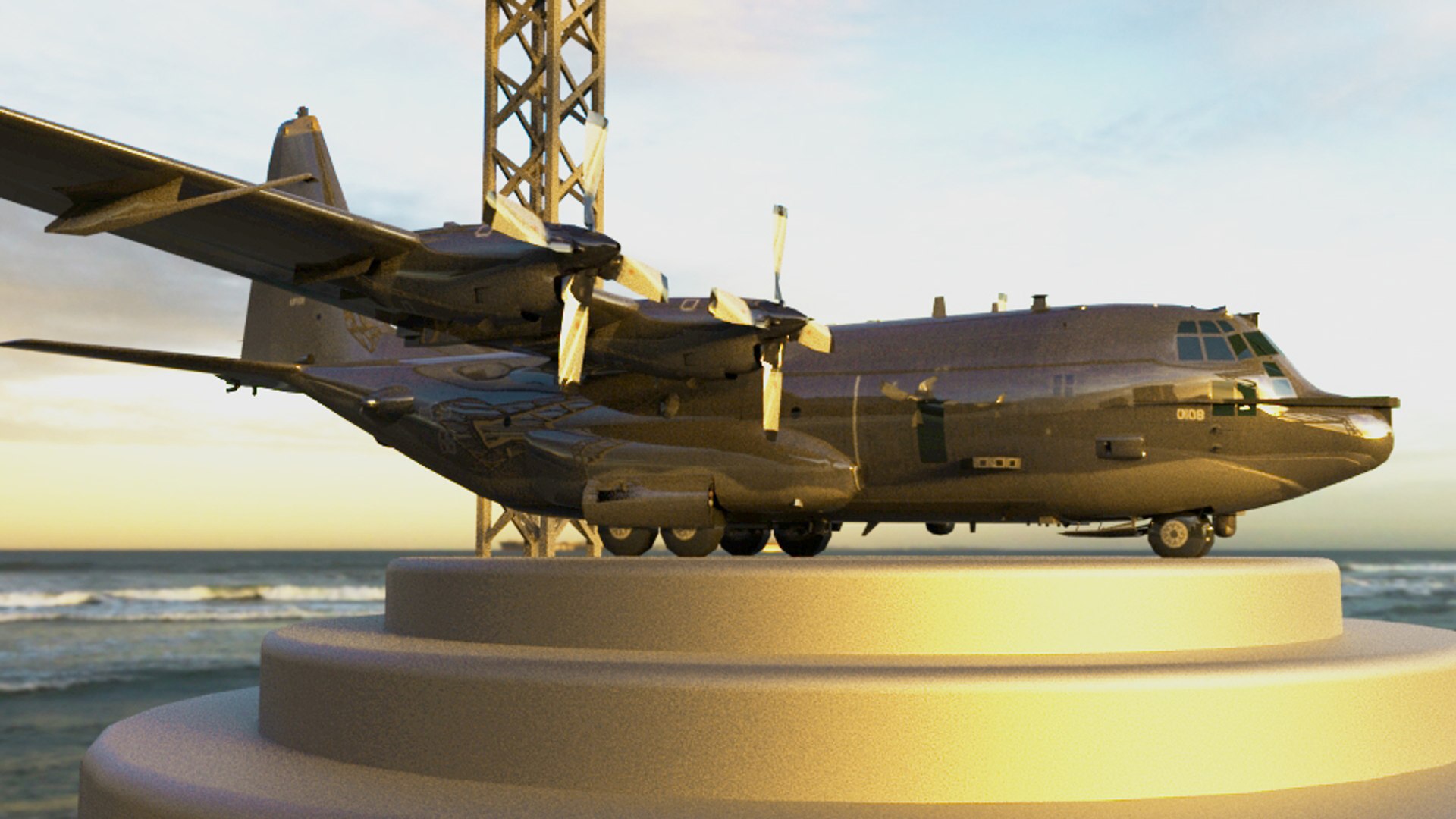 Ac 130 model - TurboSquid 1366260