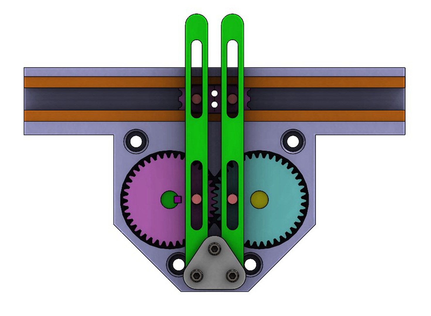 Free 3D Model Mechanical Principle 001-Rotating To Linear Motiongear ...