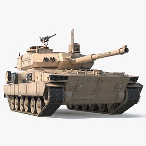 3D M10 Booker Tracked Vehicle with Dirty Hull