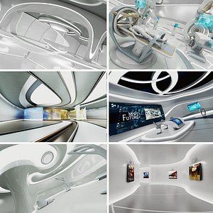 futuristic interior 1 sci-fi model