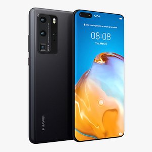 3D model huawei p40 pro black