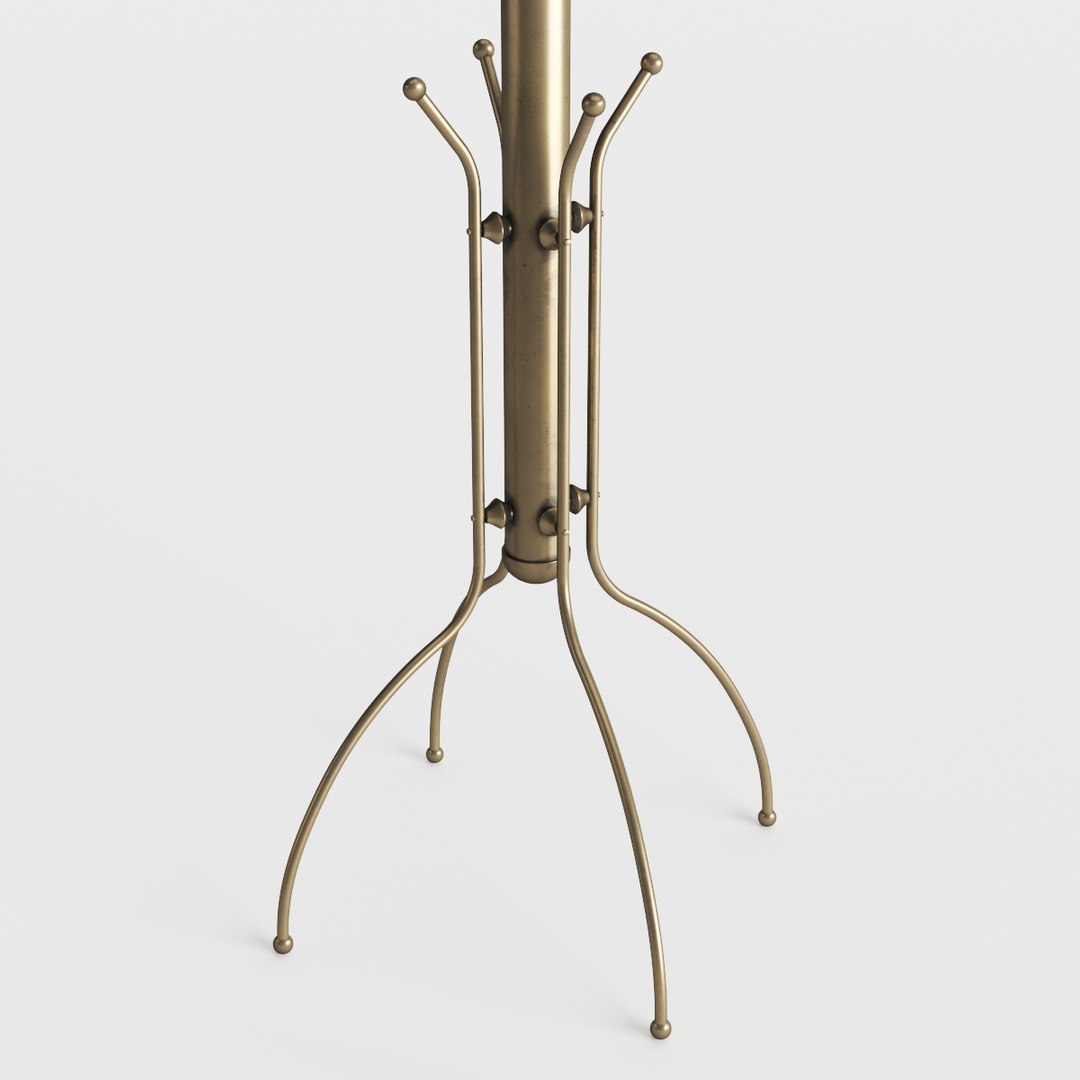 Victorian brass hat coat stand model TurboSquid 1713281