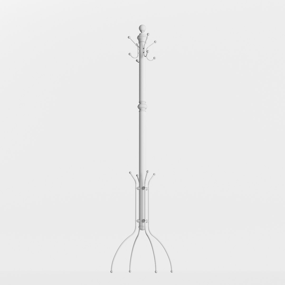 Victorian brass hat coat stand model TurboSquid 1713281
