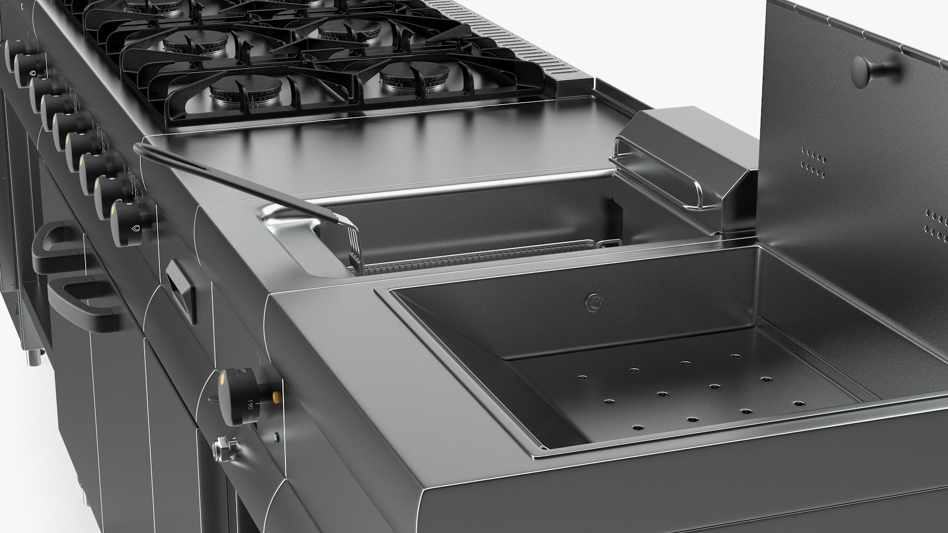 Professional Inox Kitchen Equipment 3D - TurboSquid 1443429